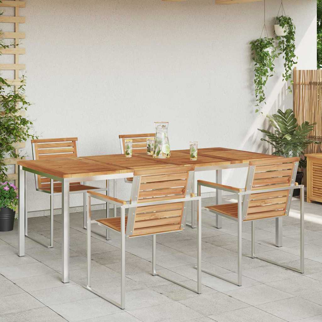TavolodaPranzo Marrone 200 x 90 x 75 cm Legno di teak solido | homemem39
