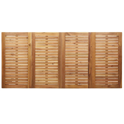 Tavolo da pranzo Legno Teak Massello e Acciaio Inossidabile