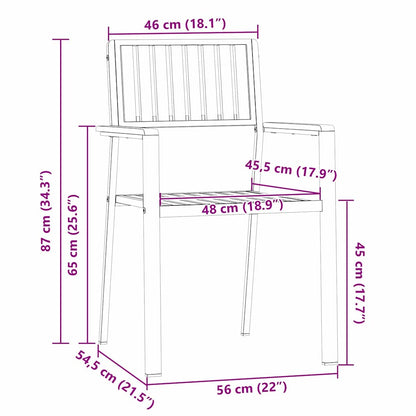 Sedia da Giardino 4 pcs Olio Naturale Legno di teak solido | homemem39