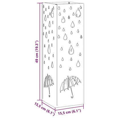 Stand per Ombrelli da Pioggia Senape 15,5 x 15,5 x 49 cm | homemem39