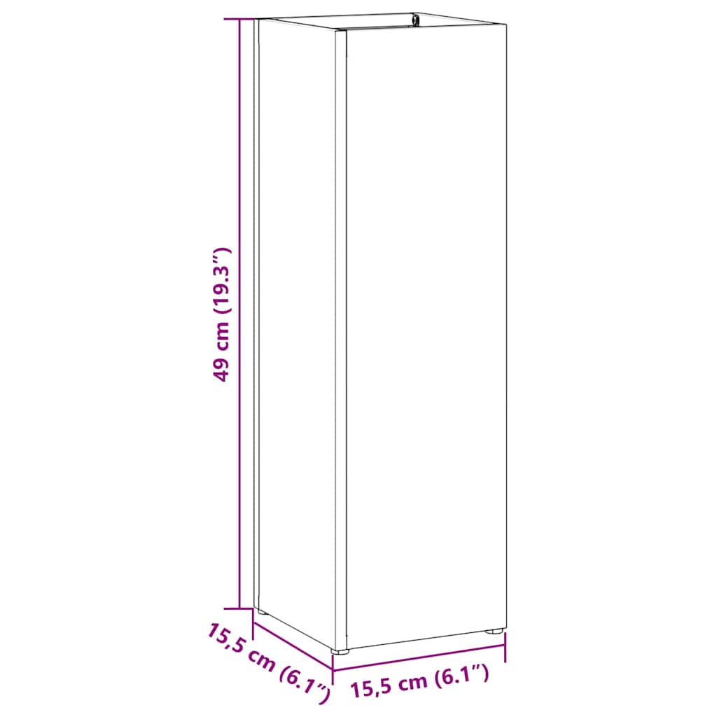 Stand per Ombrelli da Pioggia Antracite 15,5 x 15,5 x 49 cm | homemem39