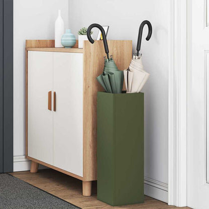 Stand per Ombrelli da Pioggia Oliva 15,5 x 15,5 x 49 cm Acciaio | homemem39