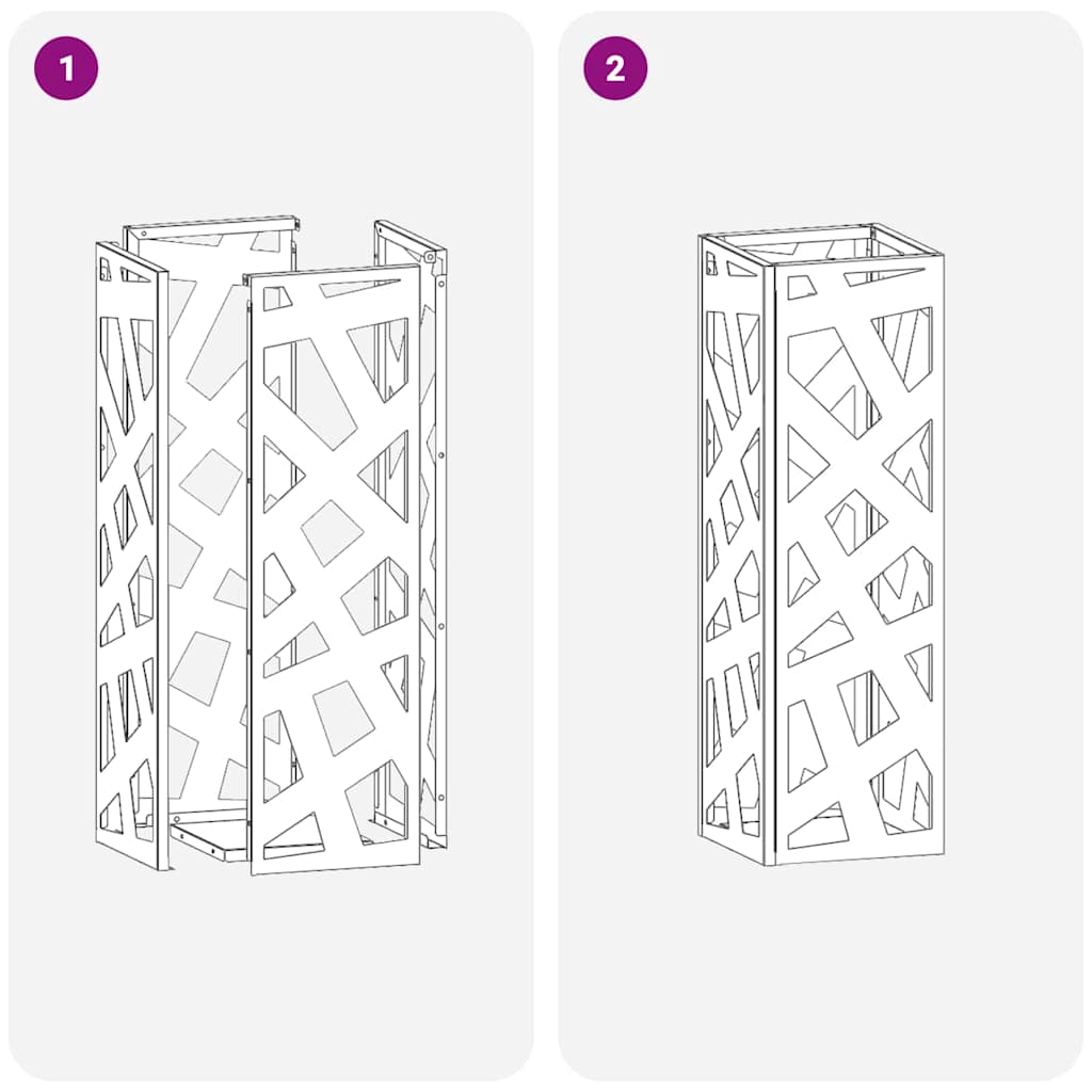 Stand per Ombrelli da Pioggia Antracite 15,5 x 15,5 x 49 cm | homemem39