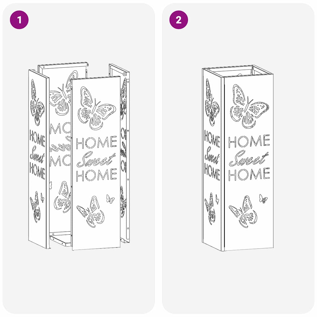 Stand per Ombrelli da Pioggia Senape 15,5 x 15,5 x 49 cm | homemem39
