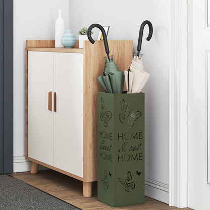 Stand per Ombrelli da Pioggia Oliva 15,5 x 15,5 x 49 cm Acciaio | homemem39