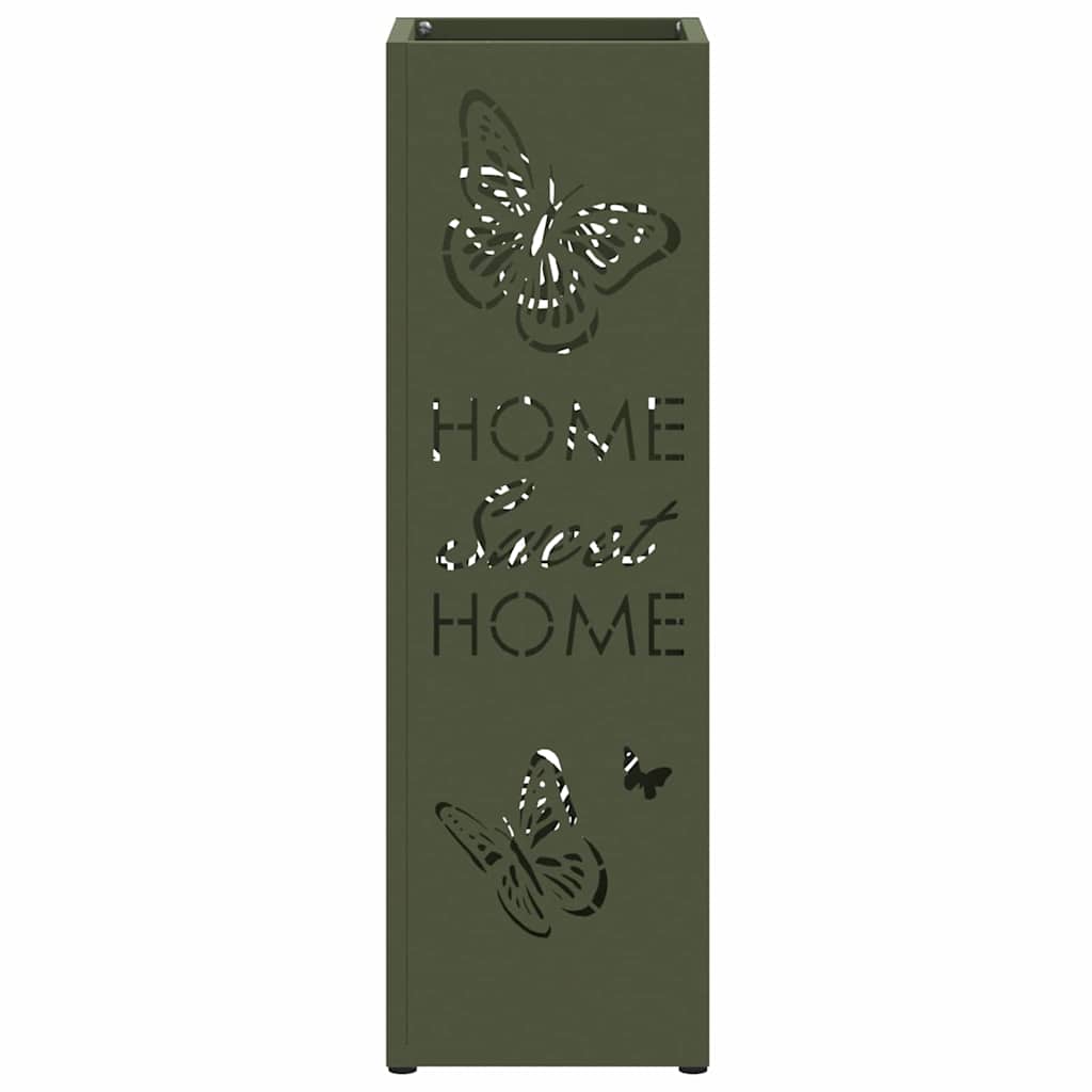 Stand per Ombrelli da Pioggia Oliva 15,5 x 15,5 x 49 cm Acciaio | homemem39