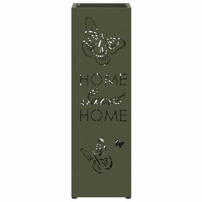 Stand per Ombrelli da Pioggia Oliva 15,5 x 15,5 x 49 cm Acciaio | homemem39