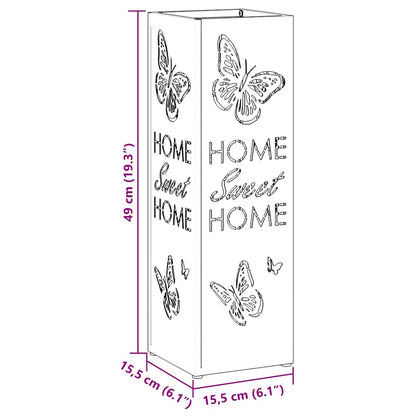 Stand per Ombrelli da Pioggia Oliva 15,5 x 15,5 x 49 cm Acciaio | homemem39