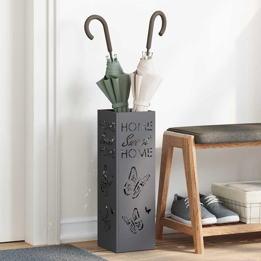 Stand per Ombrelli da Pioggia Antracite 15,5 x 15,5 x 49 cm | homemem39