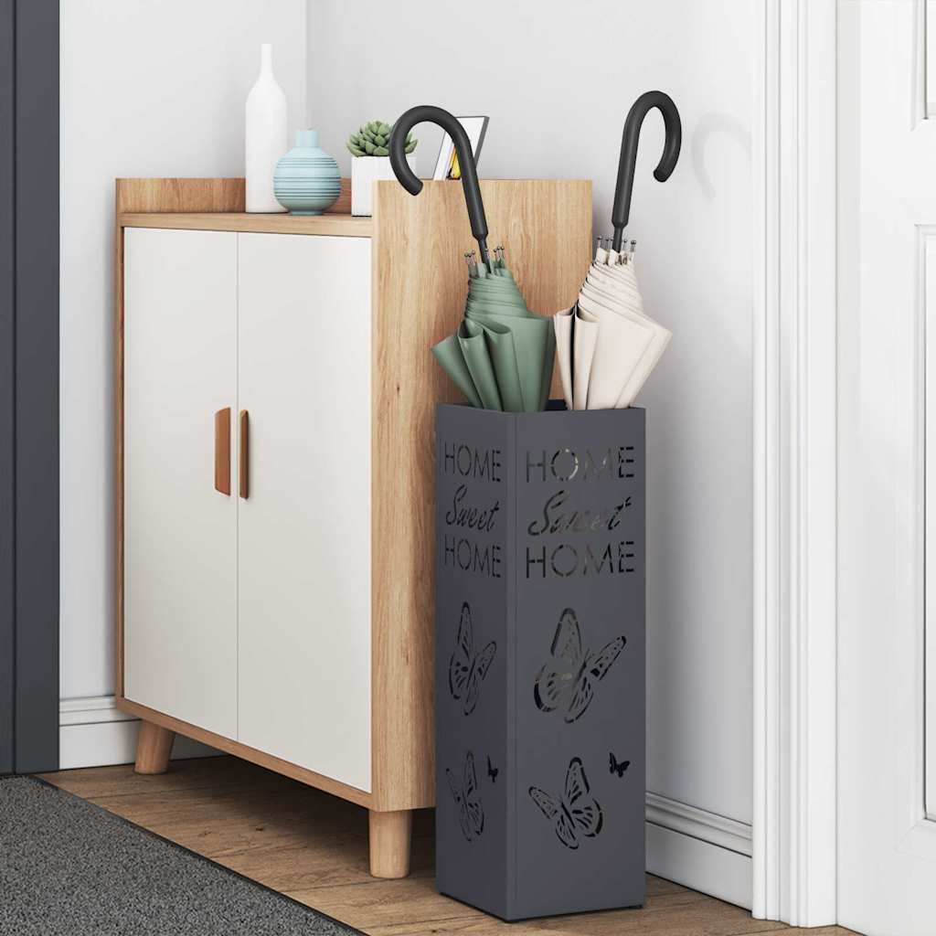 Stand per Ombrelli da Pioggia Antracite 15,5 x 15,5 x 49 cm | homemem39