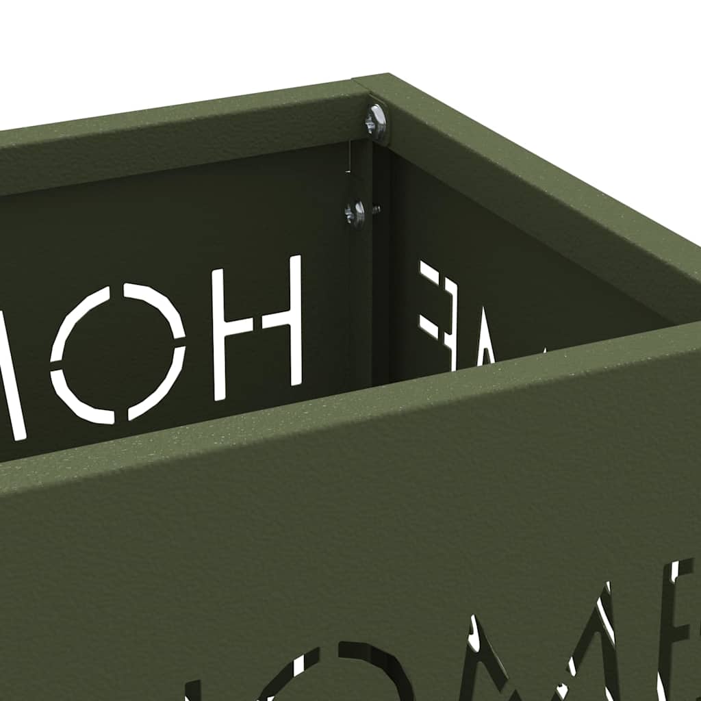 Stand per Ombrelli da Pioggia Oliva 15,5 x 15,5 x 49 cm Acciaio | homemem39
