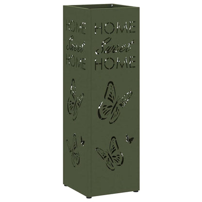 Stand per Ombrelli da Pioggia Oliva 15,5 x 15,5 x 49 cm Acciaio | homemem39