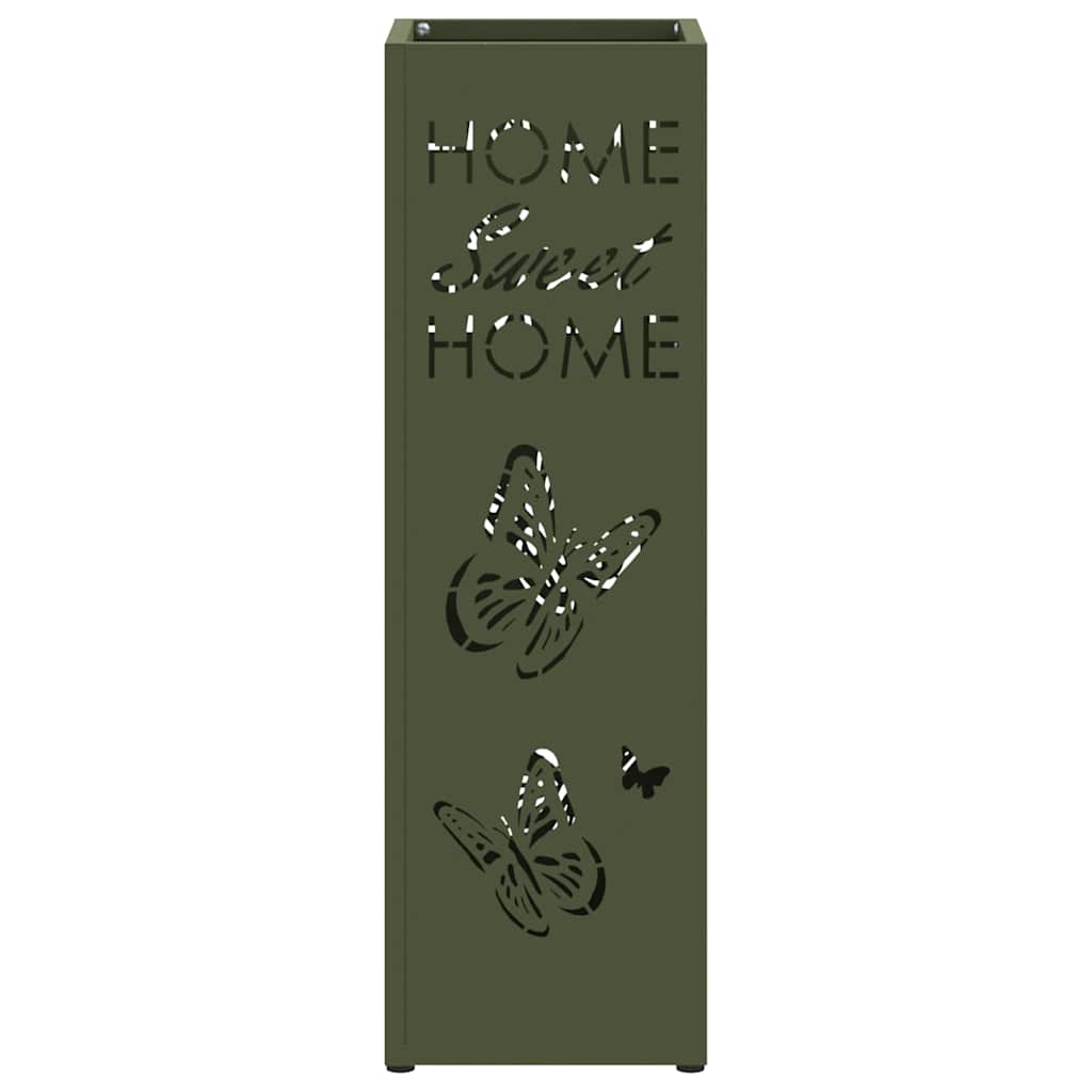 Stand per Ombrelli da Pioggia Oliva 15,5 x 15,5 x 49 cm Acciaio | homemem39
