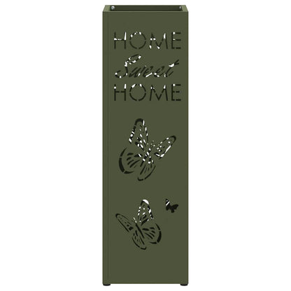 Stand per Ombrelli da Pioggia Oliva 15,5 x 15,5 x 49 cm Acciaio | homemem39