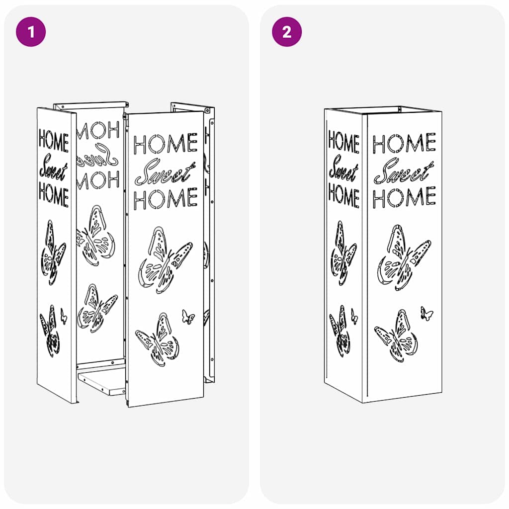 Stand per Ombrelli da Pioggia Bianco 15,5 x 15,5 x 49 cm | homemem39