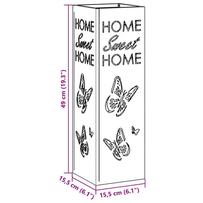 Stand per Ombrelli da Pioggia Bianco 15,5 x 15,5 x 49 cm | homemem39