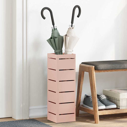 Stand per Ombrelli da Pioggia Rosa 15,5 x 15,5 x 49 cm Acciaio | homemem39