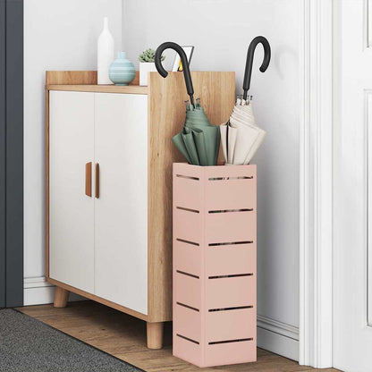 Stand per Ombrelli da Pioggia Rosa 15,5 x 15,5 x 49 cm Acciaio | homemem39