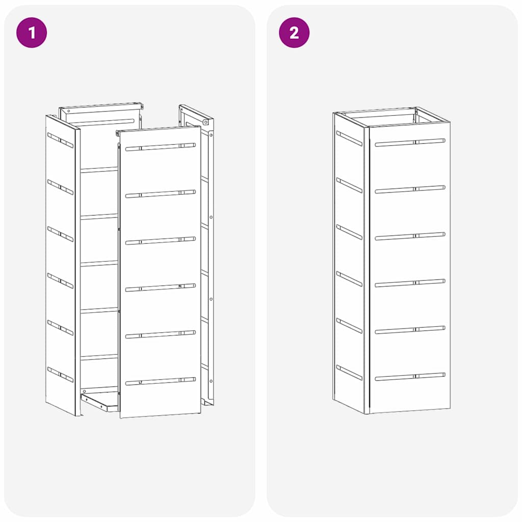 Stand per Ombrelli da Pioggia Antracite 15,5 x 15,5 x 49 cm | homemem39