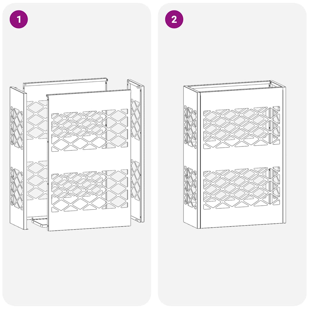 Stand per Ombrelli da Pioggia Rosa 28 x 12 x 41 cm Acciaio | homemem39
