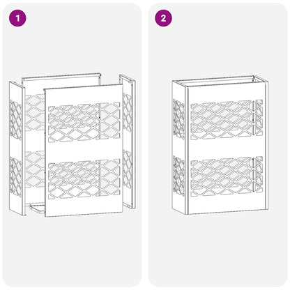 Stand per Ombrelli da Pioggia Antracite 28 x 12 x 41 cm Acciaio | homemem39