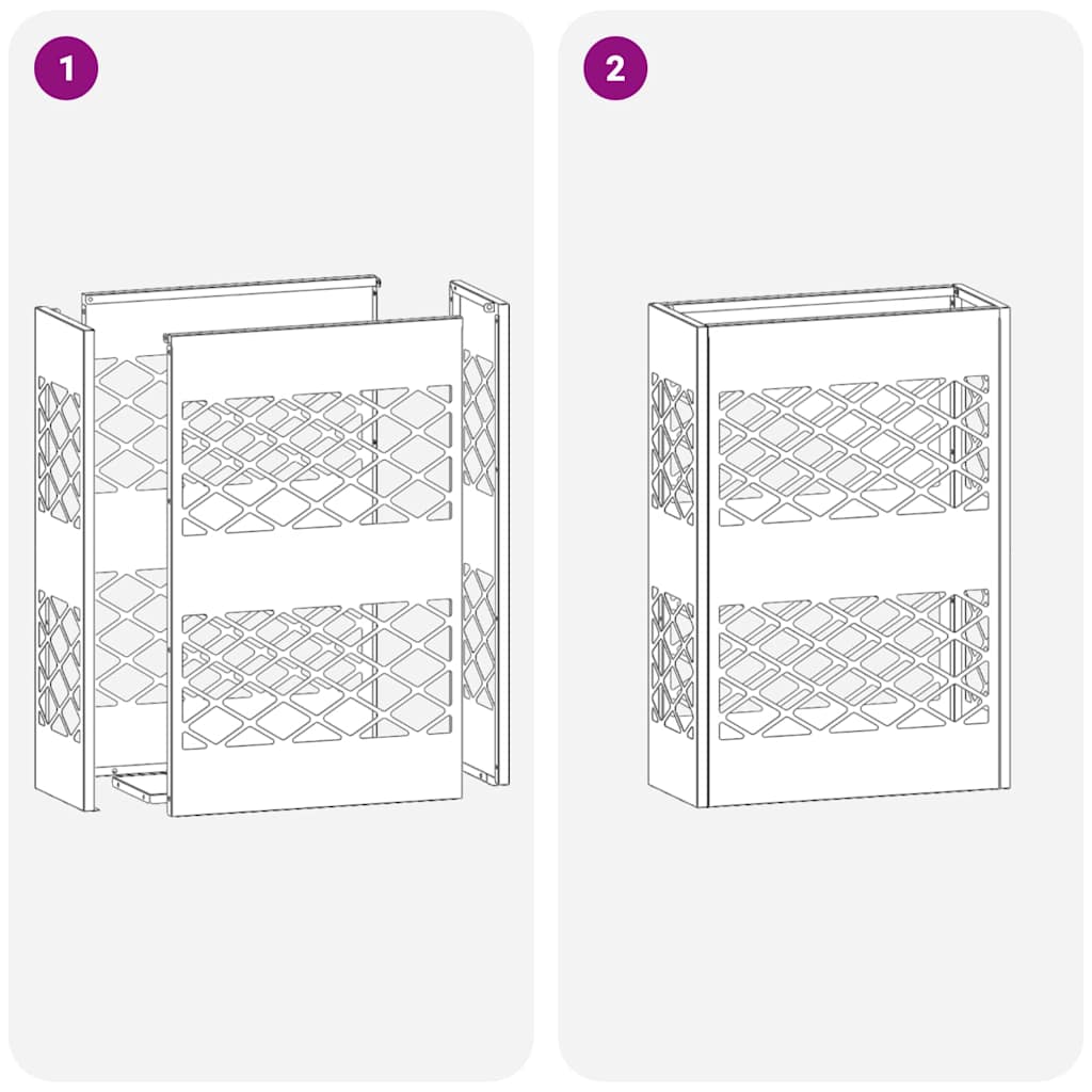 Stand per Ombrelli da Pioggia Giallo Senape 28 x 12 x 41 cm | homemem39