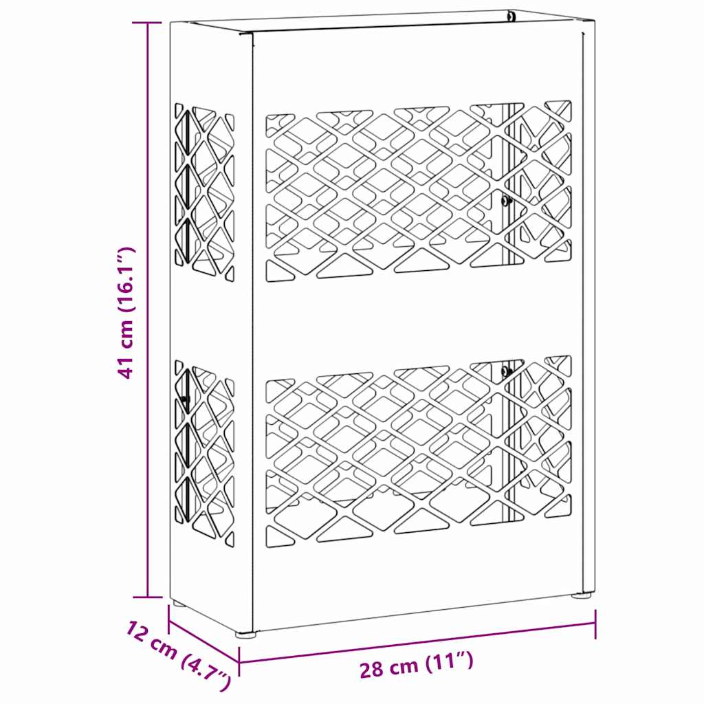 Stand per Ombrelli da Pioggia Giallo Senape 28 x 12 x 41 cm | homemem39