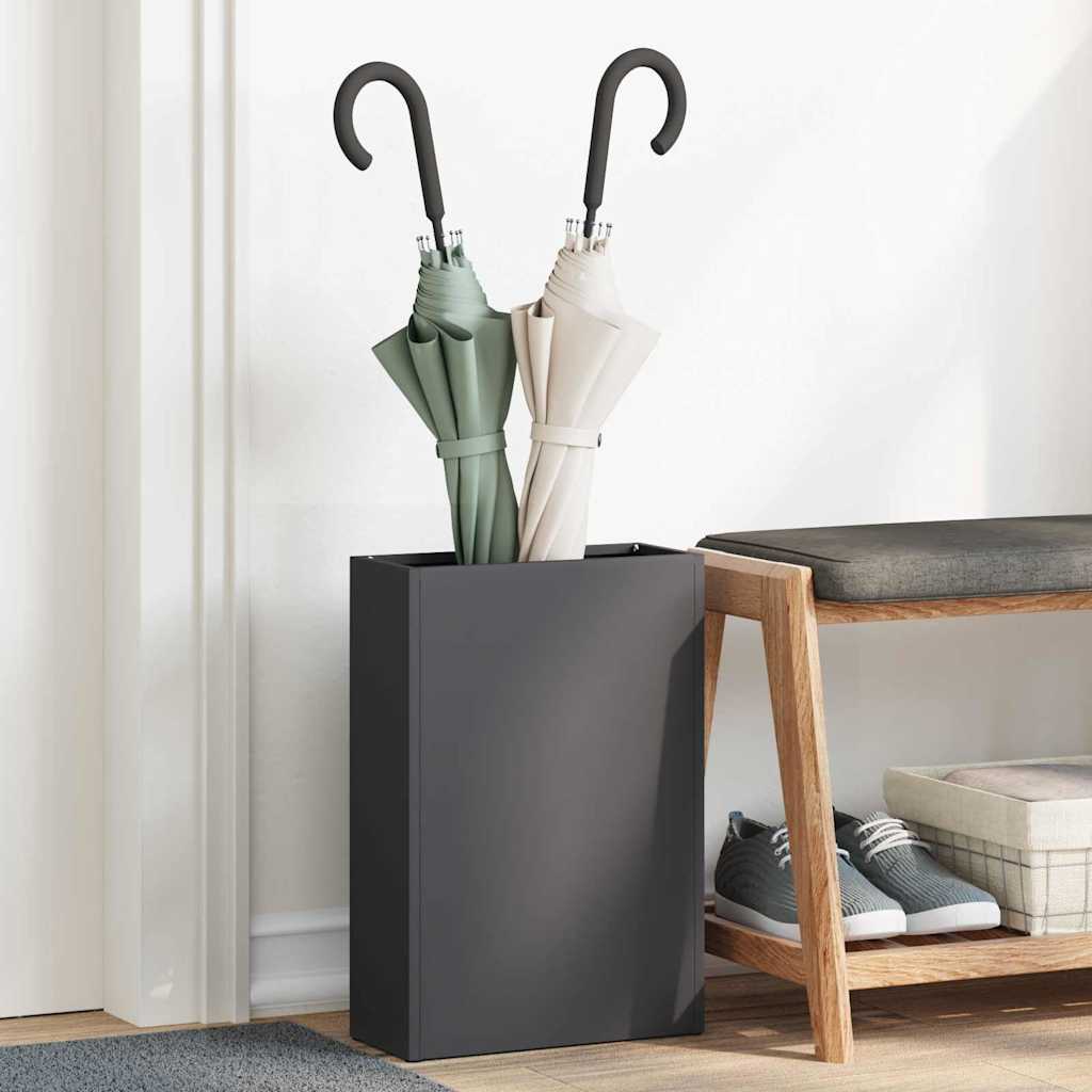 Stand per Ombrelli da Pioggia Nero 28 x 12 x 41 cm Acciaio | homemem39