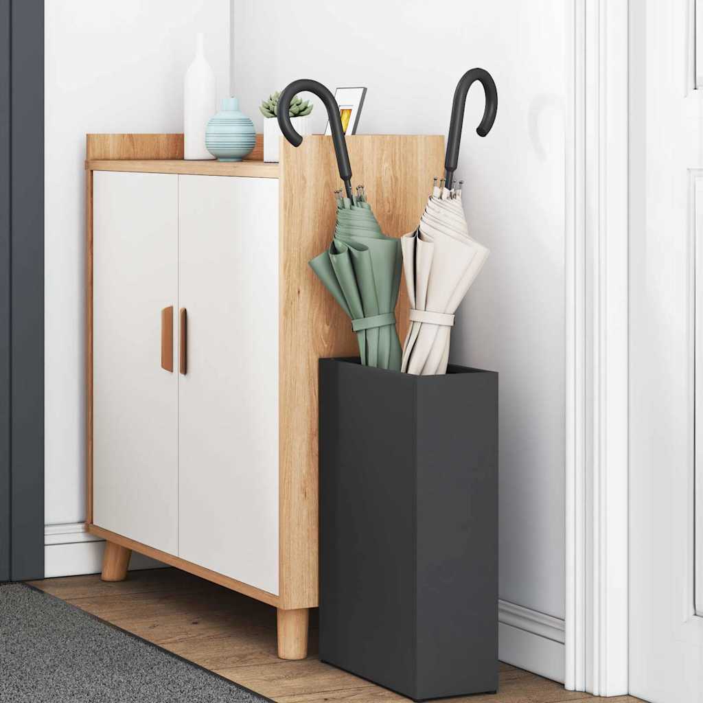 Stand per Ombrelli da Pioggia Nero 28 x 12 x 41 cm Acciaio | homemem39