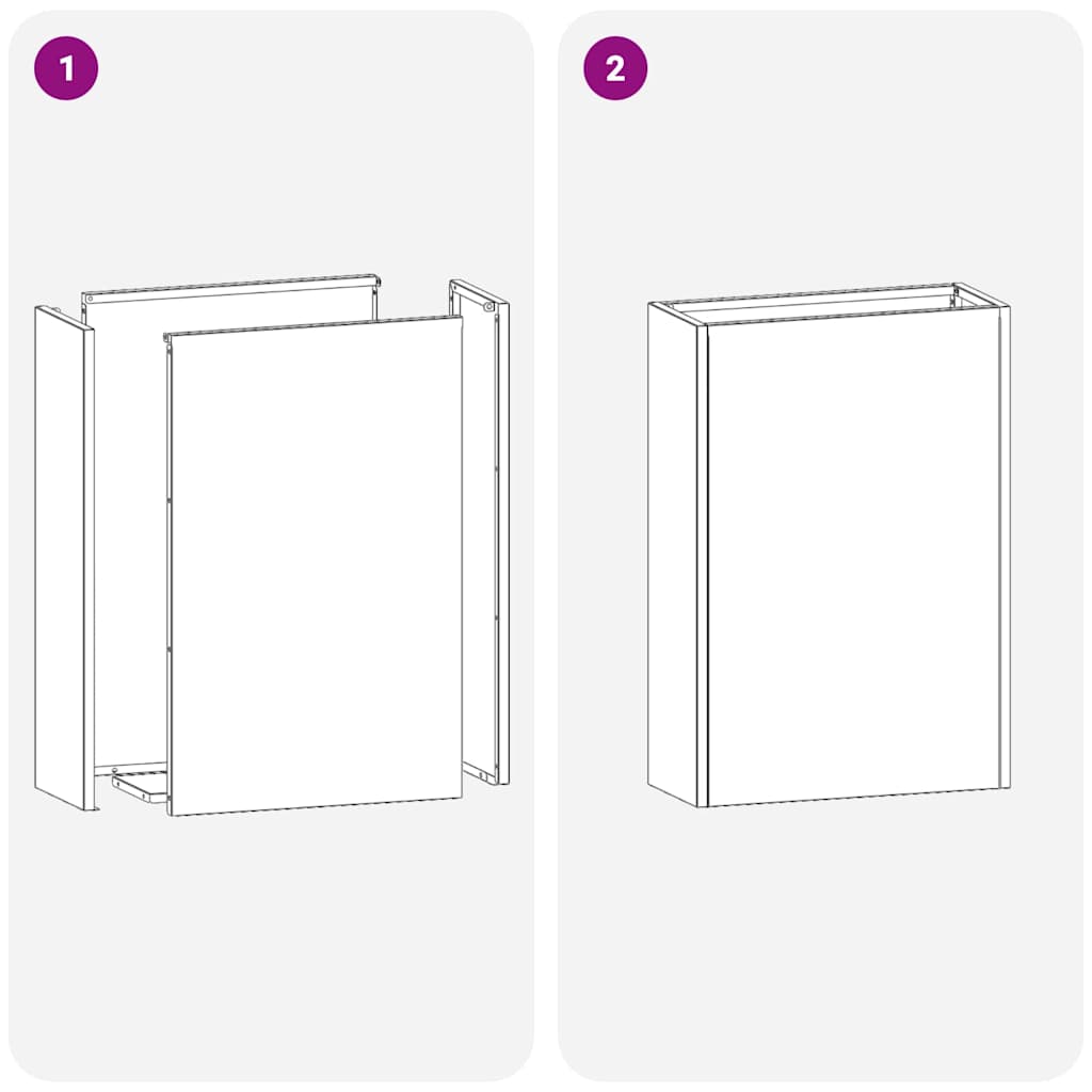 Stand per Ombrelli da Pioggia Bianco 28 x 12 x 41 cm Acciaio | homemem39