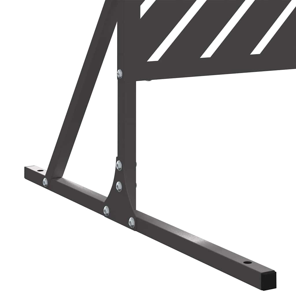 Schermo per Privacy Nero 100 x 50 x 180 cm Acciaio