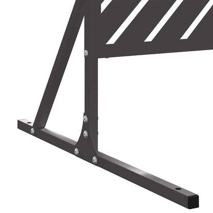 Schermo per Privacy Nero 100 x 50 x 180 cm Acciaio