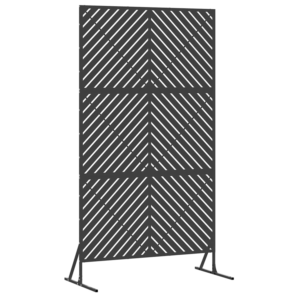 Schermo per Privacy Nero 100 x 50 x 180 cm Acciaio