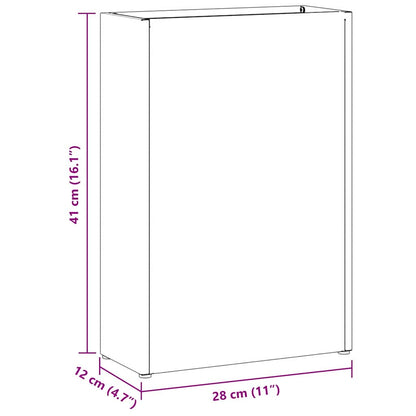 Schermo per Privacy Nero 100 x 50 x 180 cm Acciaio