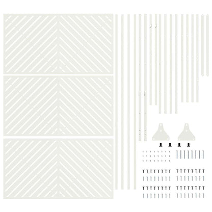 Schermo per Privacy Bianco 100 x 50 x 180 cm Acciaio