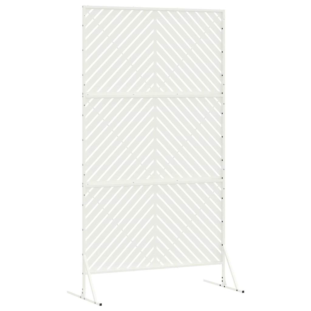 Schermo per Privacy Bianco 100 x 50 x 180 cm Acciaio