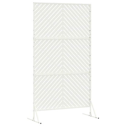 Schermo per Privacy Bianco 100 x 50 x 180 cm Acciaio