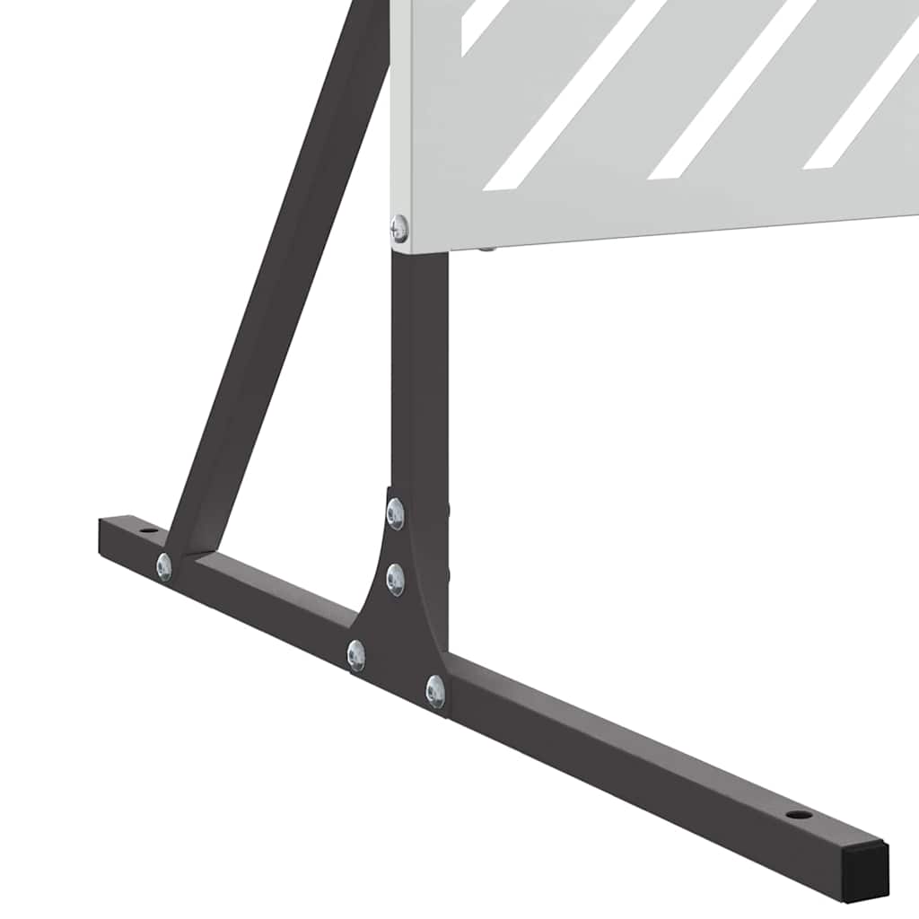 Schermo per Privacy Grigio 100 x 50 x 180 cm Acciaio