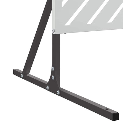 Schermo per Privacy Grigio 100 x 50 x 180 cm Acciaio