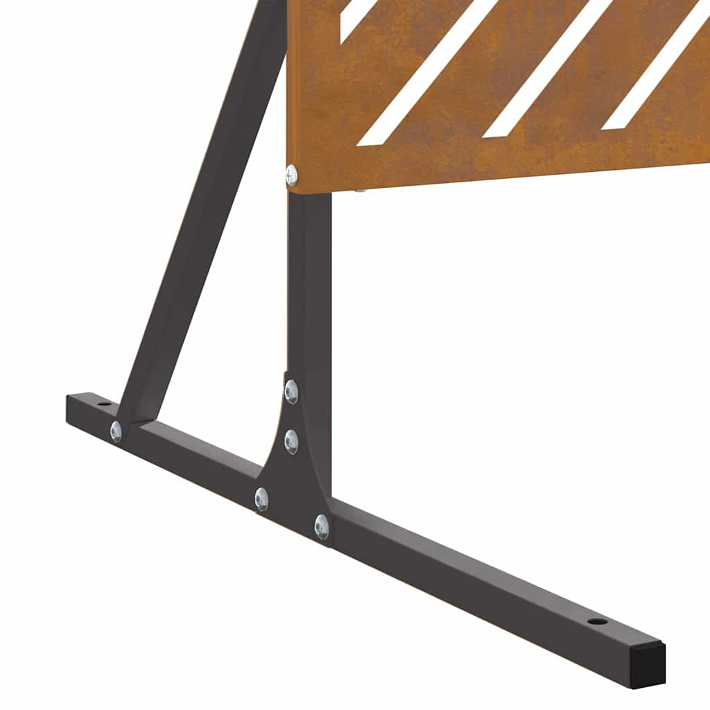 Schermo per Privacy Grigio 100 x 50 x 180 cm Acciaio