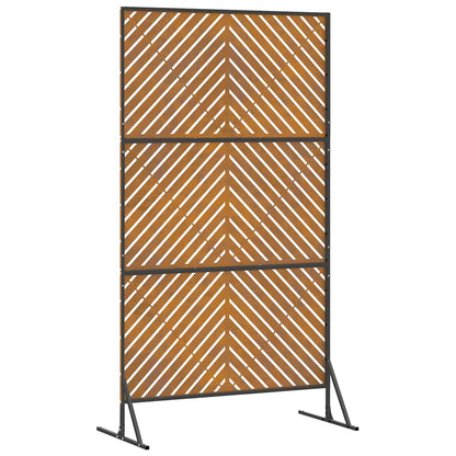 Schermo per Privacy Grigio 100 x 50 x 180 cm Acciaio