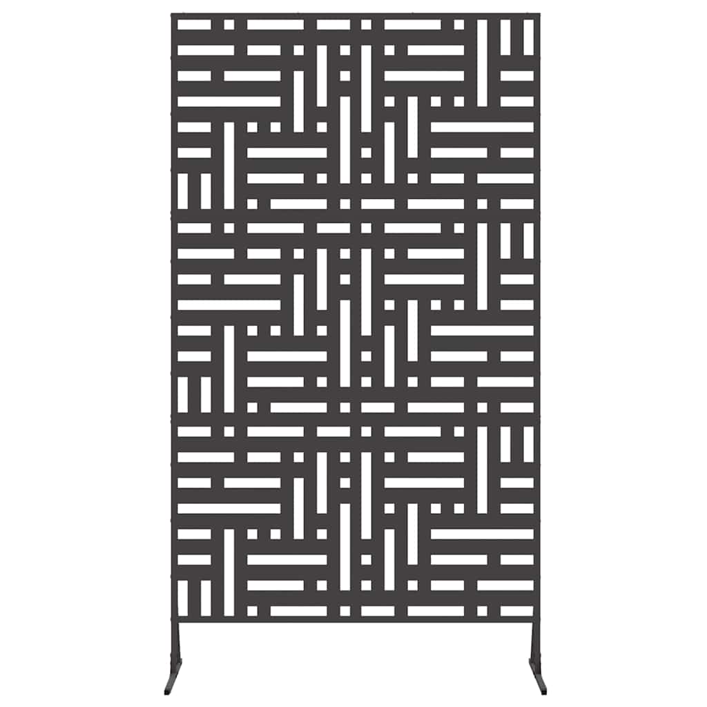 Schermo per Privacy Nero 100 x 50 x 180 cm Acciaio