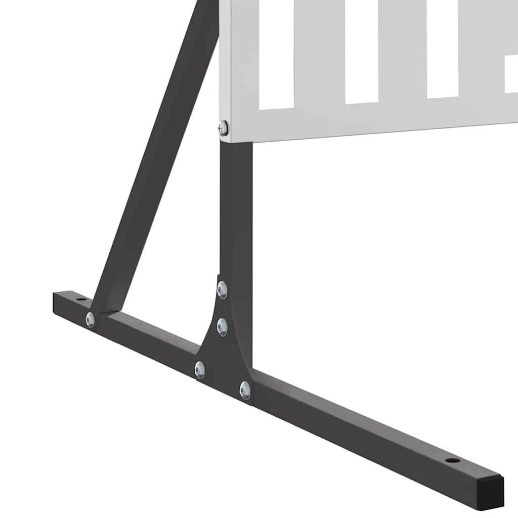 Schermo per Privacy Grigio 100 x 50 x 180 cm Acciaio