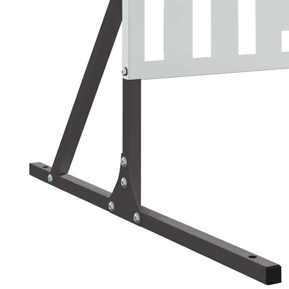 Schermo per Privacy Grigio 100 x 50 x 180 cm Acciaio