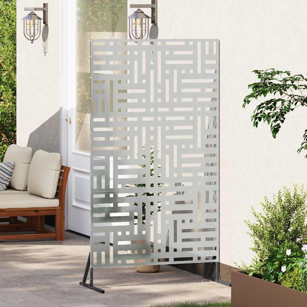 Schermo per Privacy Grigio 100 x 50 x 180 cm Acciaio