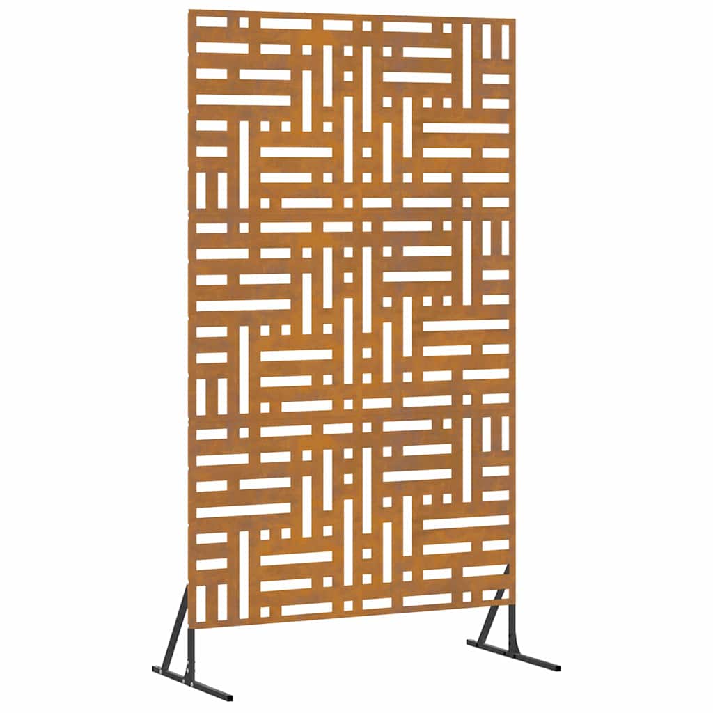 Schermo per Privacy Grigio 100 x 50 x 180 cm Acciaio CorTen