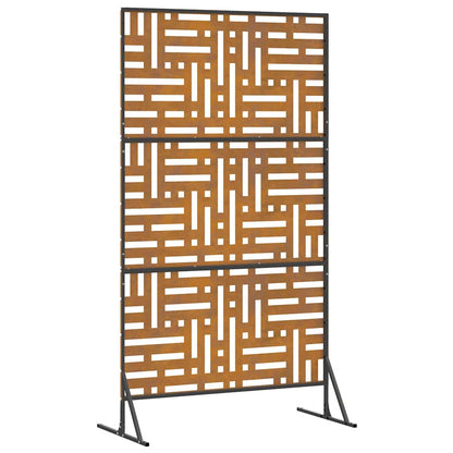 Schermo per Privacy Grigio 100 x 50 x 180 cm Acciaio CorTen