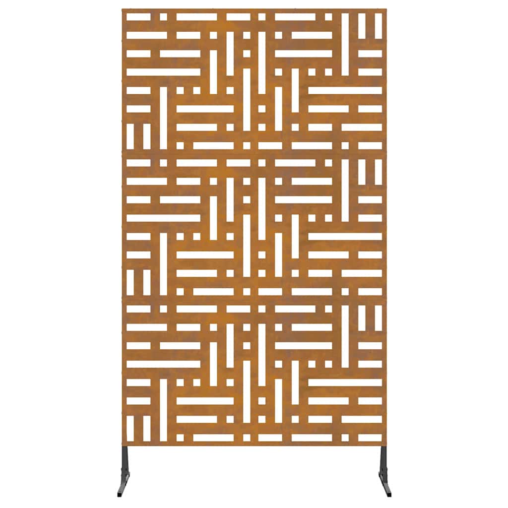 Schermo per Privacy Grigio 100 x 50 x 180 cm Acciaio CorTen