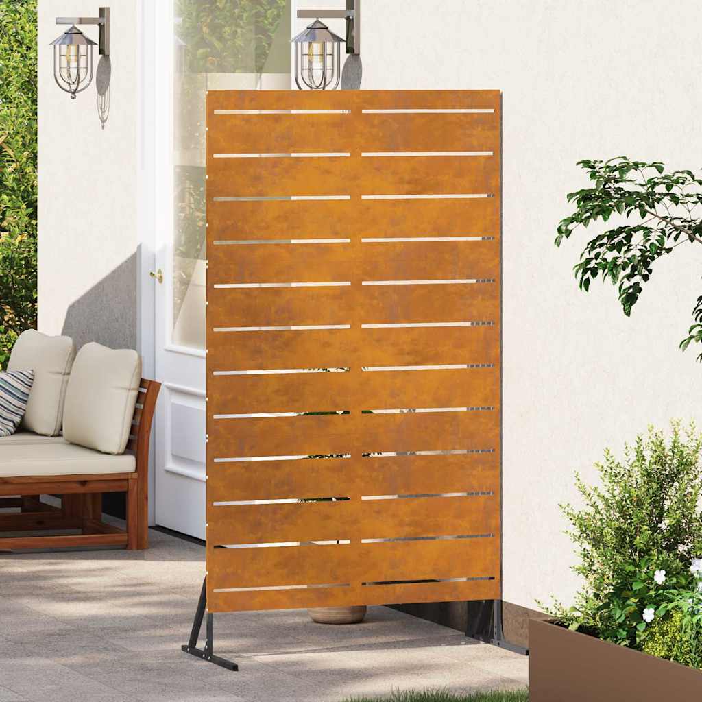 Schermo per Privacy Grigio 100 x 50 x 180 cm Acciaio CorTen