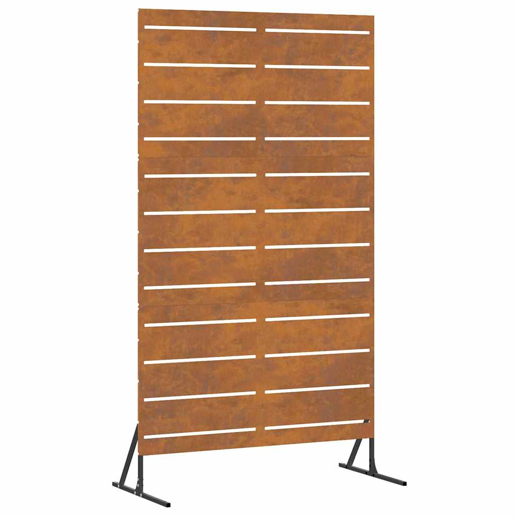 Schermo per Privacy Grigio 100 x 50 x 180 cm Acciaio CorTen